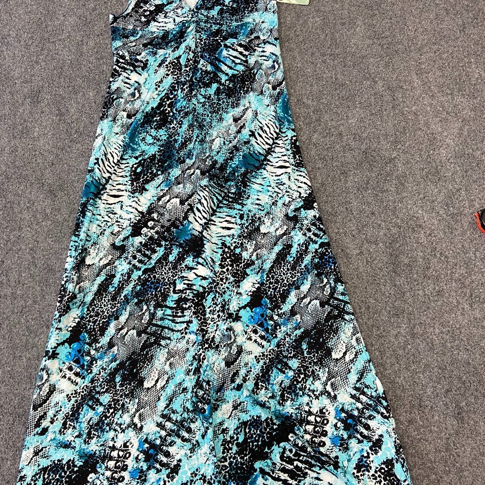 Currants Daisy Fuentes Crochet Back Sleeveless Maxi Dress - Size L